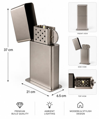 Zippo-Inspired Vintage Table Lamp