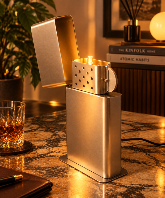 Zippo-Inspired Vintage Table Lamp